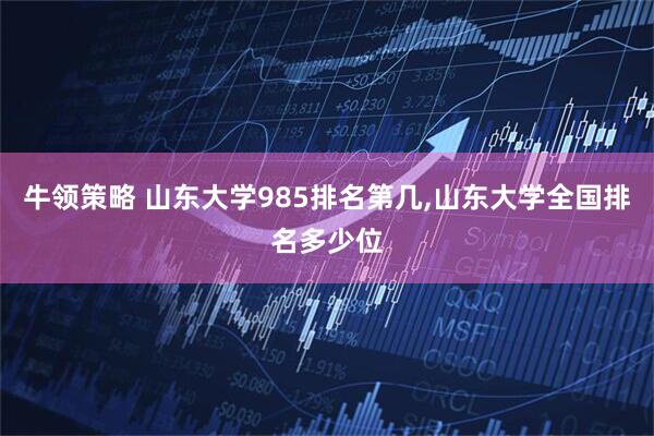牛领策略 山东大学985排名第几,山东大学全国排名多少位