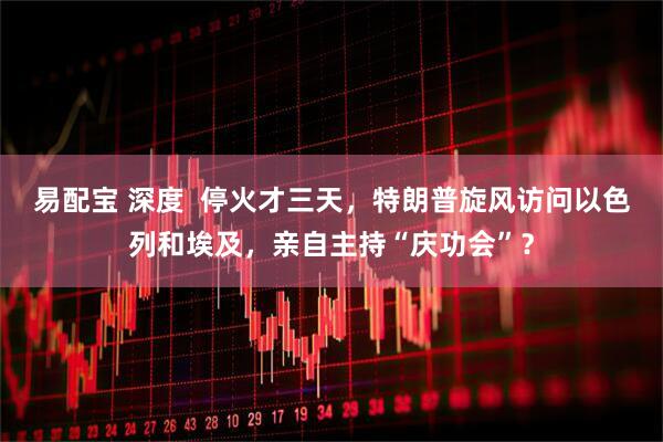 易配宝 深度  停火才三天，特朗普旋风访问以色列和埃及，亲自主持“庆功会”？